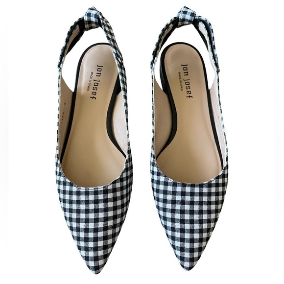 Jon Josef Shoes - Jon Josef Marni Black and White Gingham Women's Flats Size 9